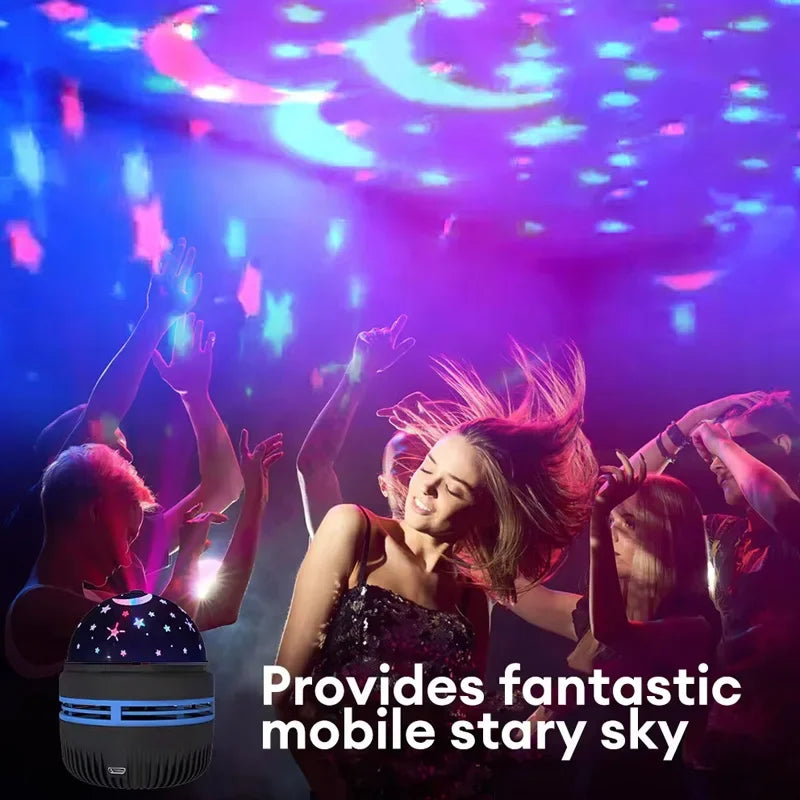 LED Starry Sky Projector Lamp – Moon & Star Night Light