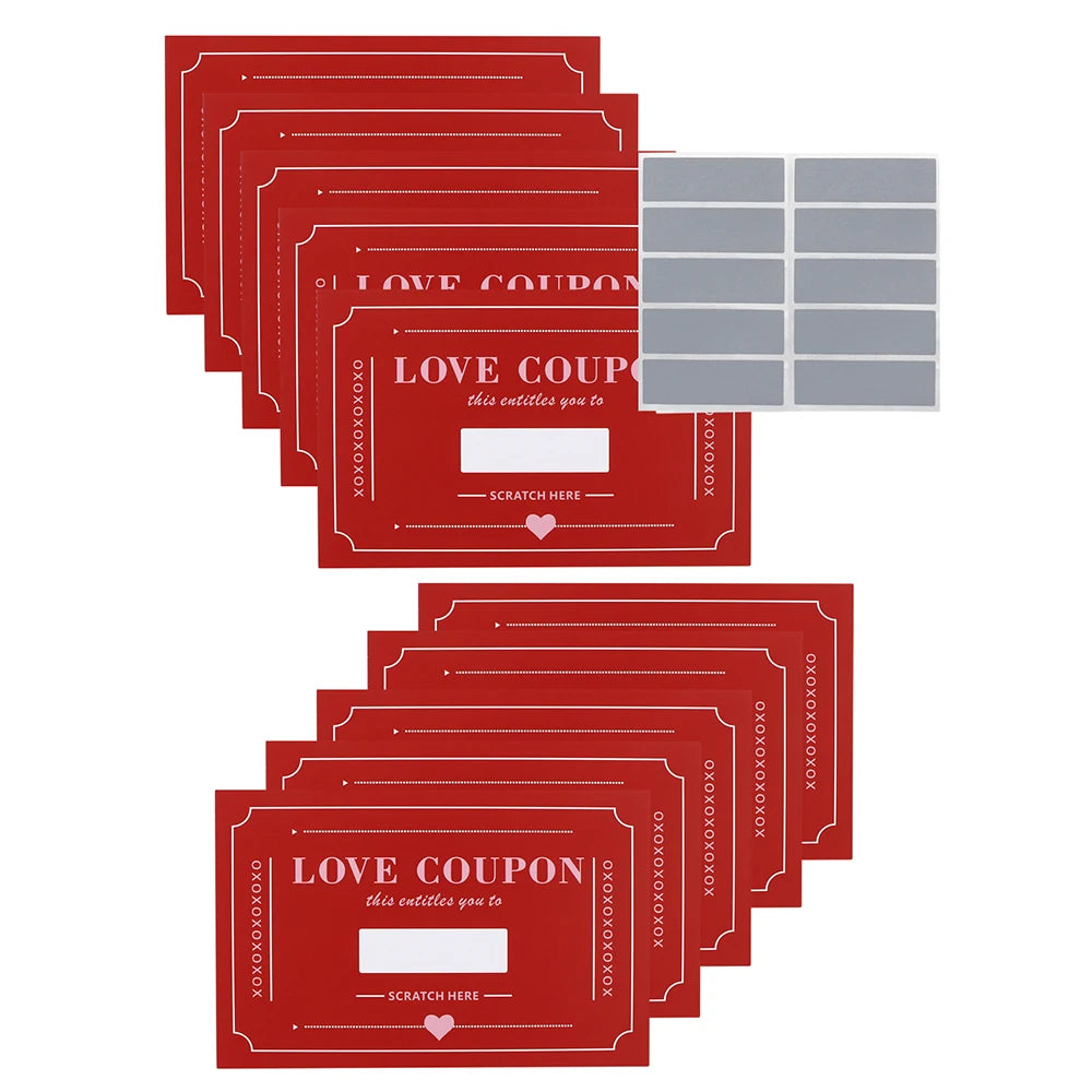 Scratch-Off Love Coupons for Couples – Valentine's & Anniversary Gift