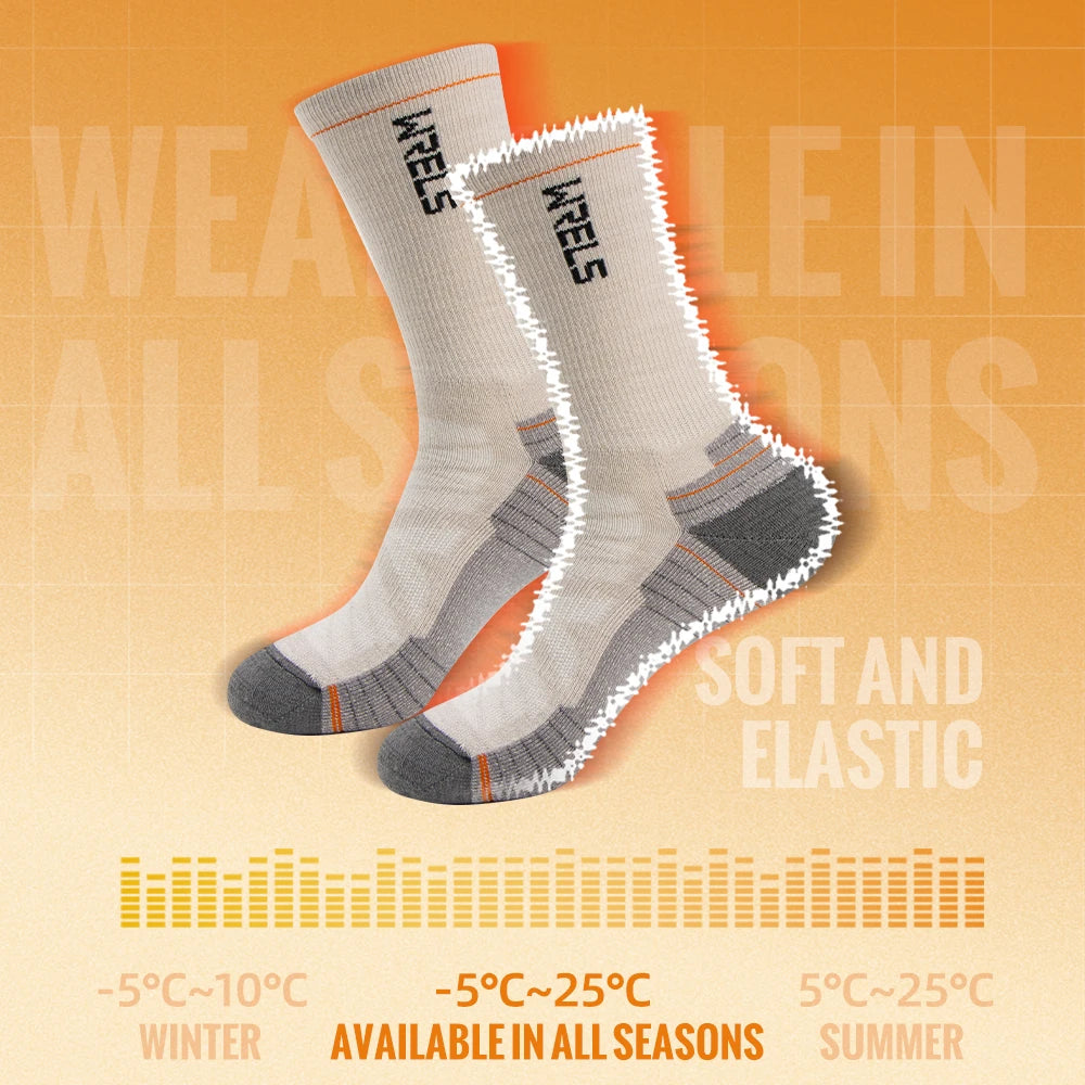 Merino Wool Hiking & Running Socks – Breathable Cushioned