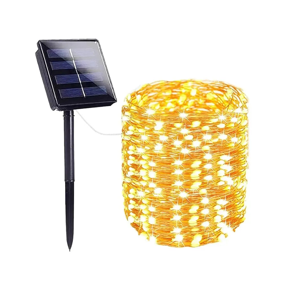 Solar LED Fairy Lights – Waterproof Outdoor Christmas Lights