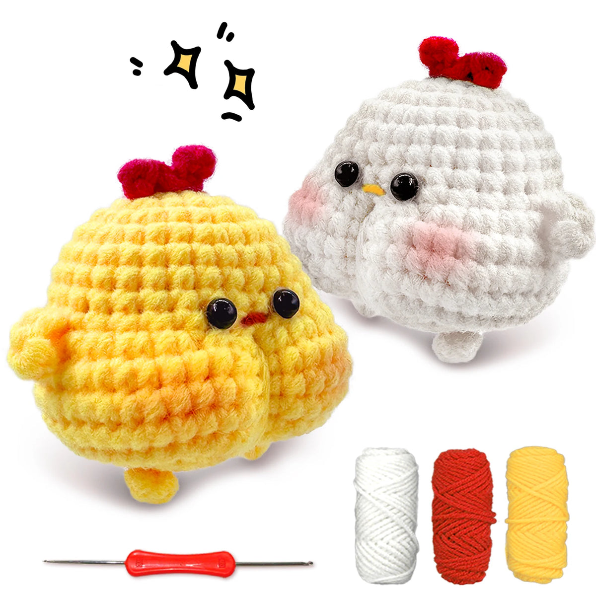 Crochet Kit for Beginners – Animal Amigurumi Starter Set