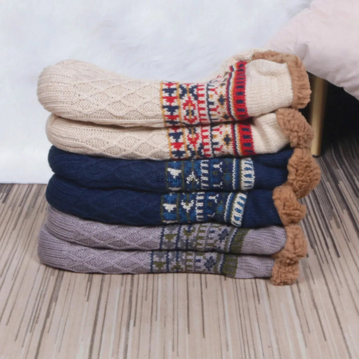 Super Warm Non-Slip Floor Socks – Velvet Slipper Socks