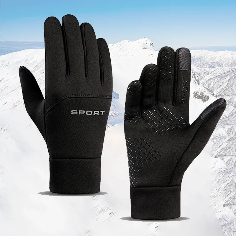 Touchscreen Winter Gloves – Windproof for Running & Skiing