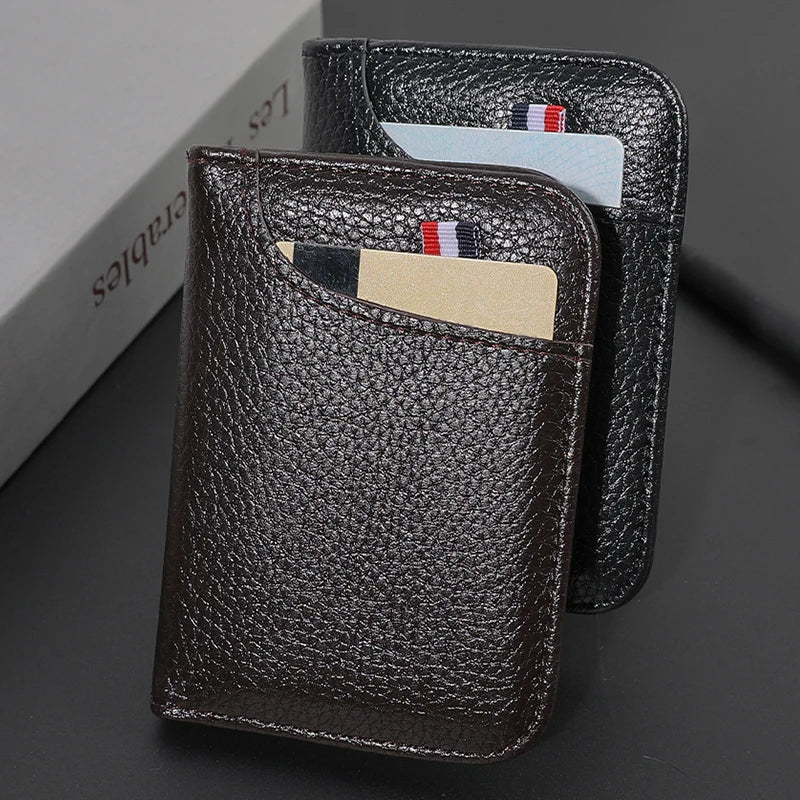 Slim PU Leather Card Wallet – Minimalist Card Holder