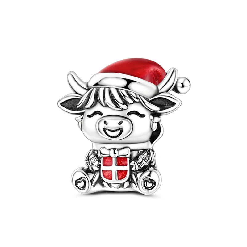 925 Silver Christmas Charm – Stocking, Gingerbread & Reindeer