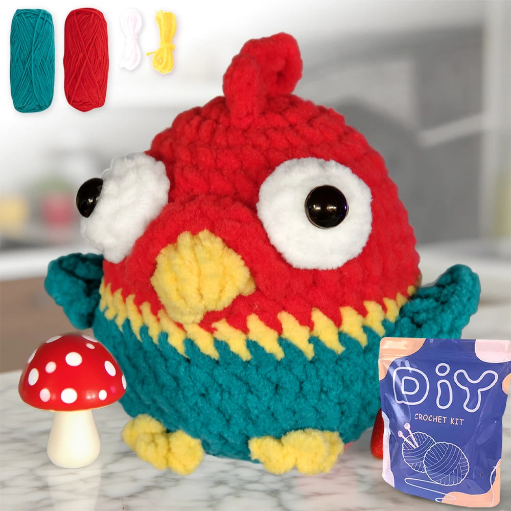 Crochet Kit for Beginners – Animal Amigurumi Starter Set