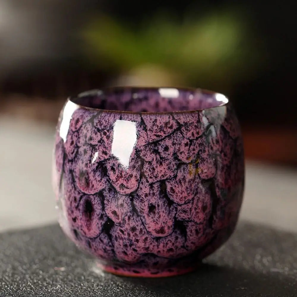 Japanese Ceramic Tea Cup – Handcrafted Kiln-Glazed Mug