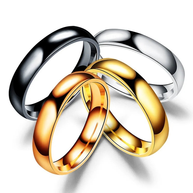 6mm Titanium Ring – Hypoallergenic Polished Band for Men & Women
