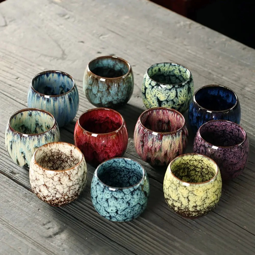Japanese Ceramic Tea Cup – Handcrafted Kiln-Glazed Mug