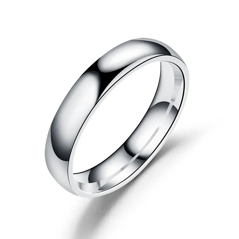 6mm Titanium Ring – Hypoallergenic Polished Band for Men & Women