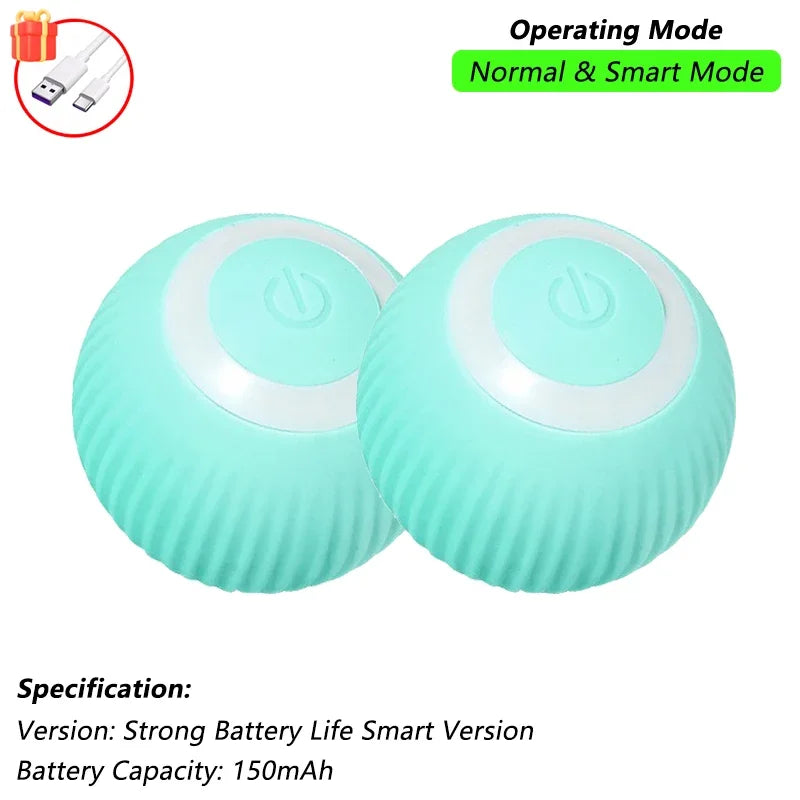 Automatic Rolling Cat Ball with Tail – Rechargeable Interactive Toy