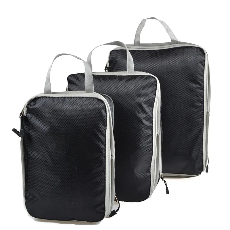 Compression Packing Cubes – Waterproof Luggage Organizers