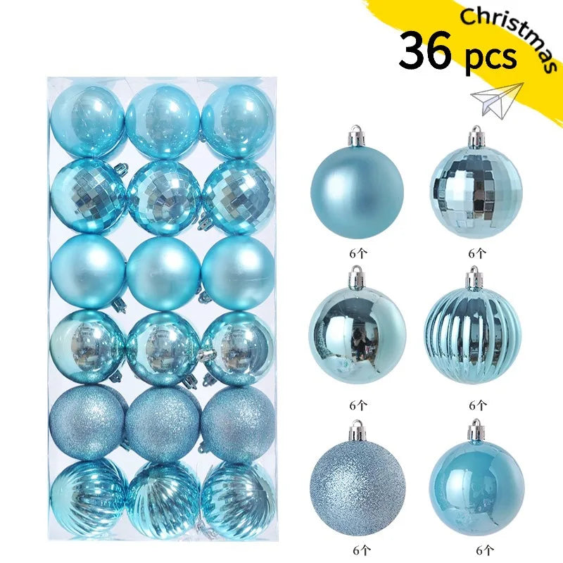 Mini Christmas Ball Ornaments 3 cm (24 pcs)