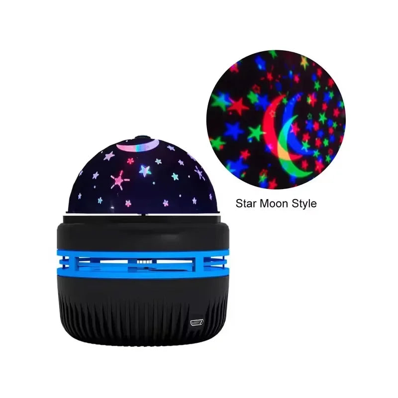 LED Starry Sky Projector Lamp – Moon & Star Night Light