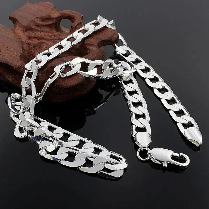 925 Sterling Silver 6mm Chain Necklace – Classic Unisex Chain