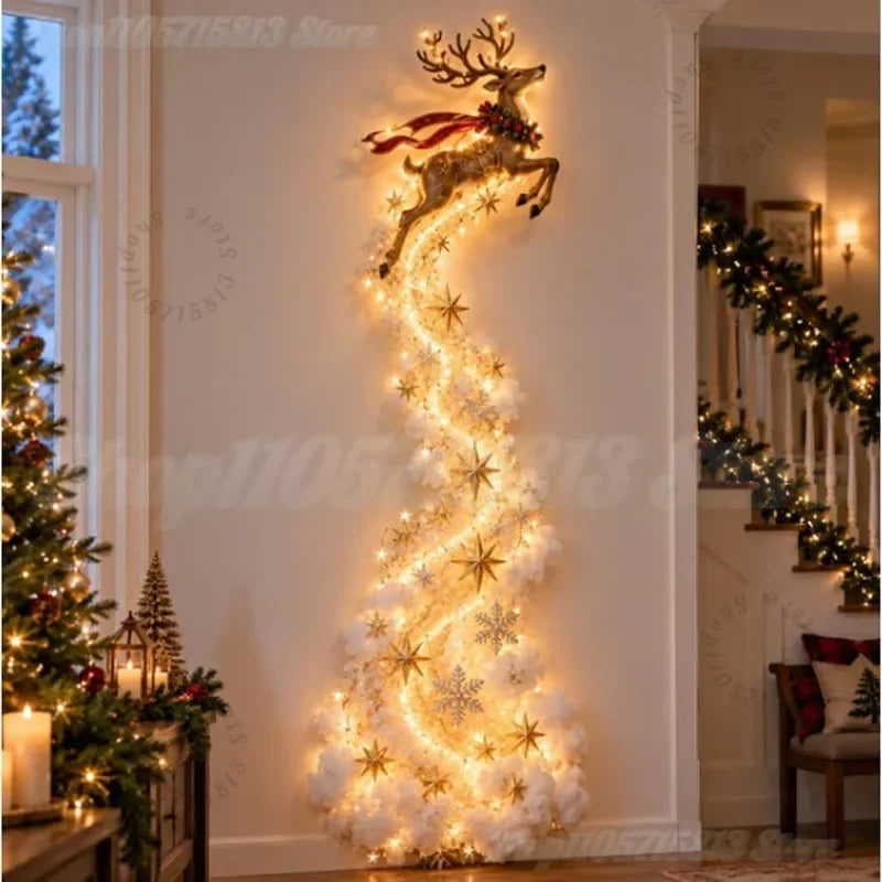 Christmas Magic Trail LED Wall Light – Santa Sleigh Scene