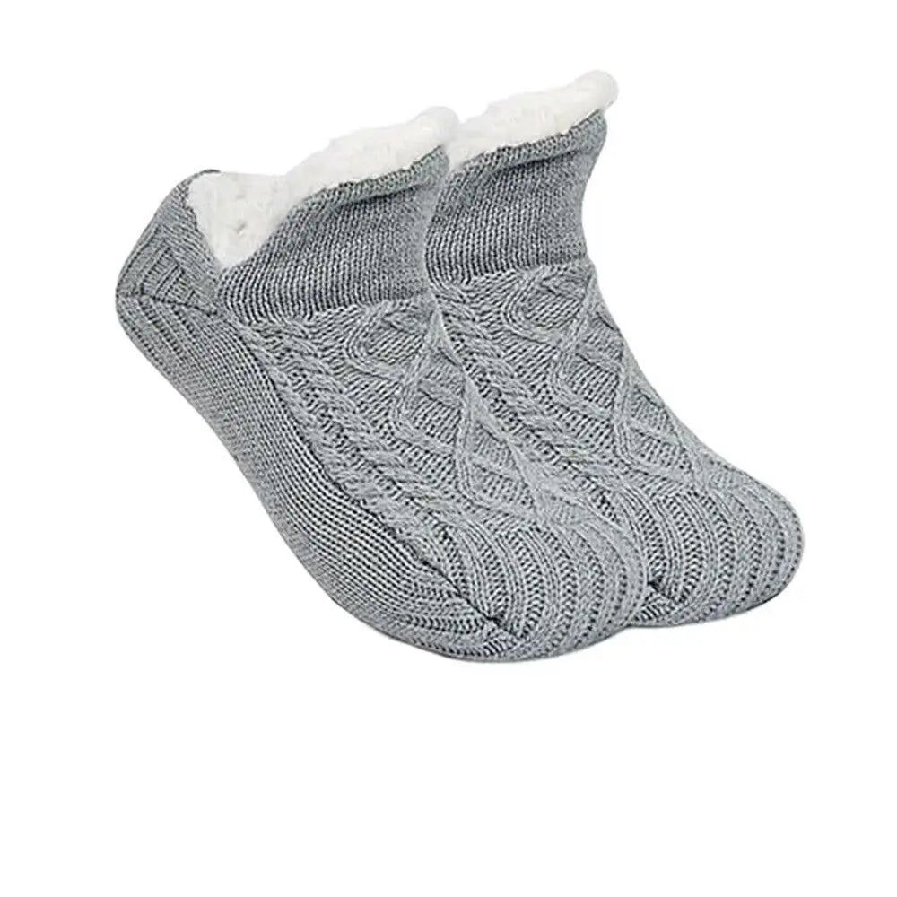 Super Warm Non-Slip Floor Socks – Velvet Slipper Socks