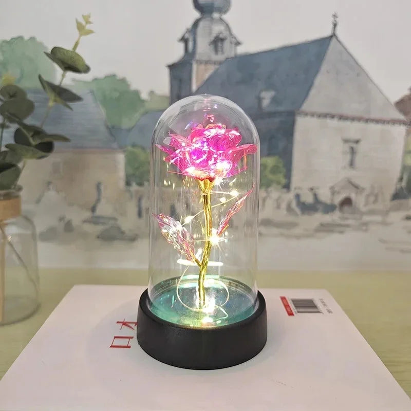 Eternal Rose with LED Light – Artificial Rose Gift for Her