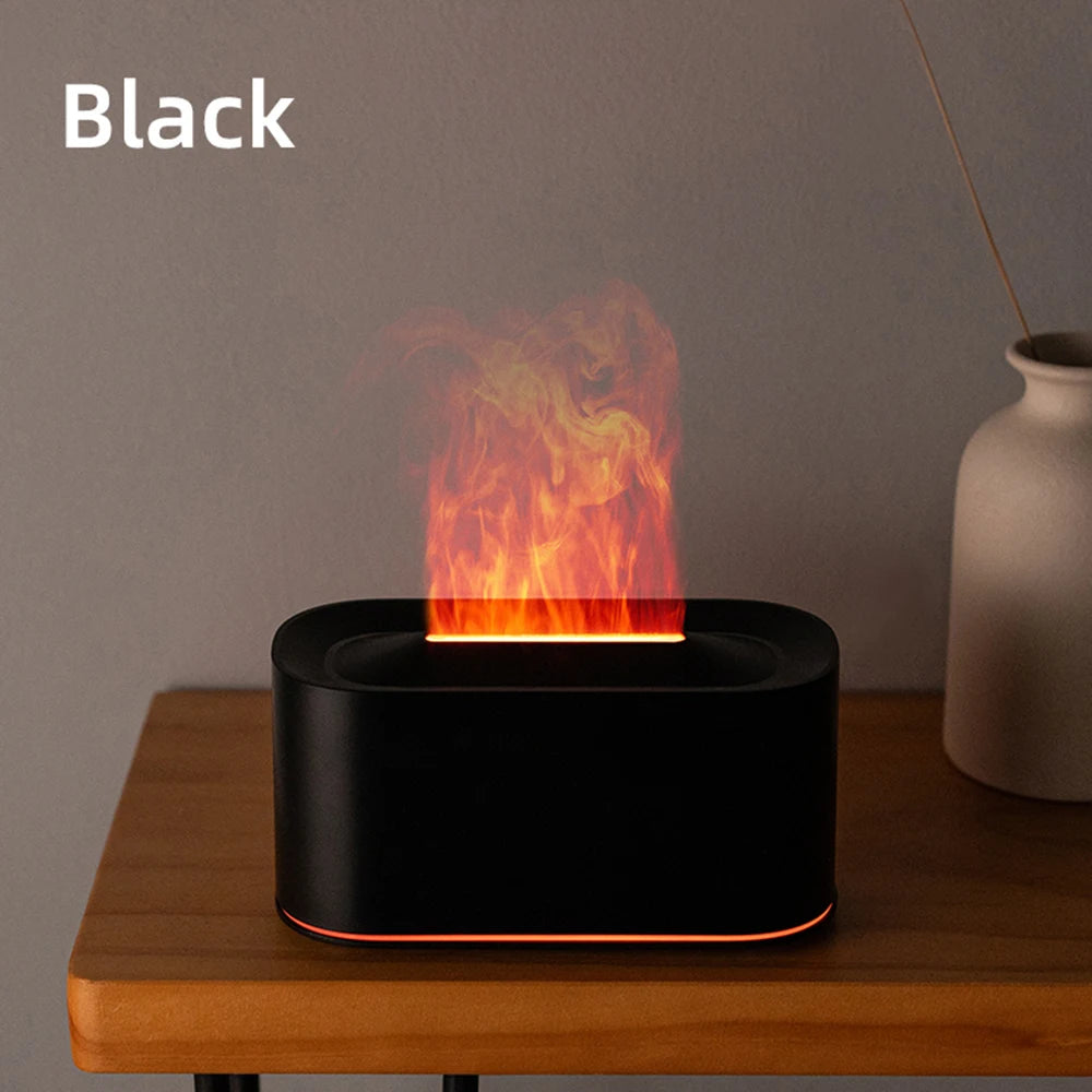 Flame Essential Oil Diffuser – Colorful Mist Humidifier