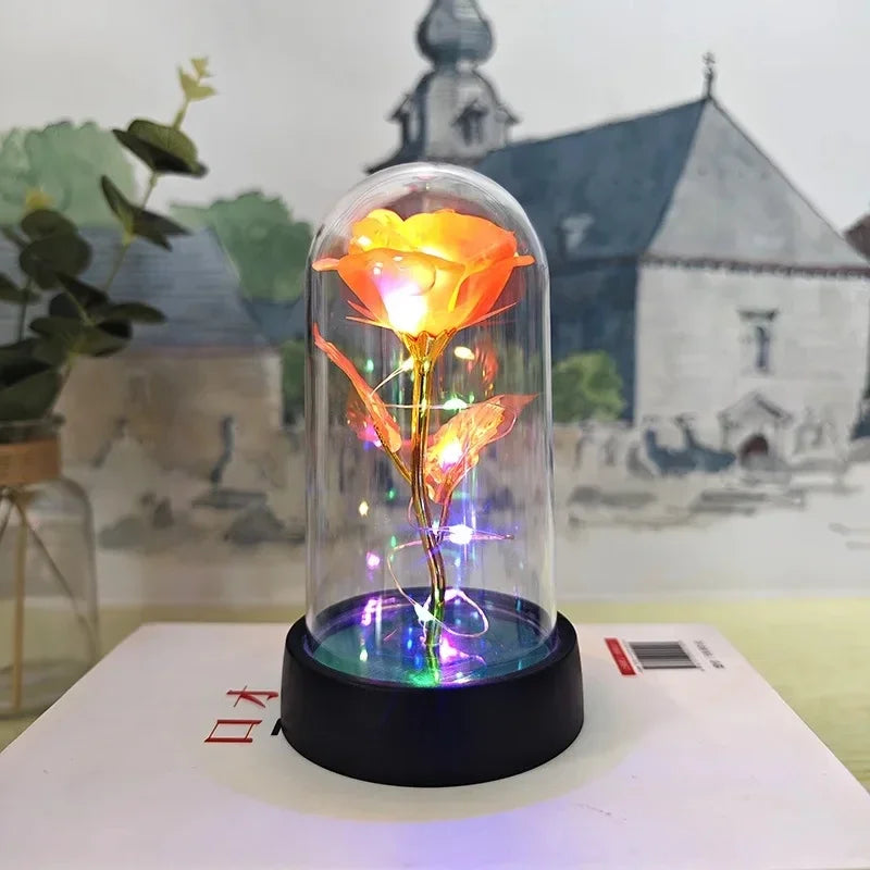 Eternal Rose with LED Light – Artificial Rose Gift for Her