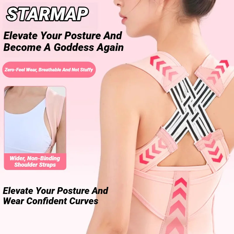 Adjustable Back Brace Posture Corrector for Women & Men