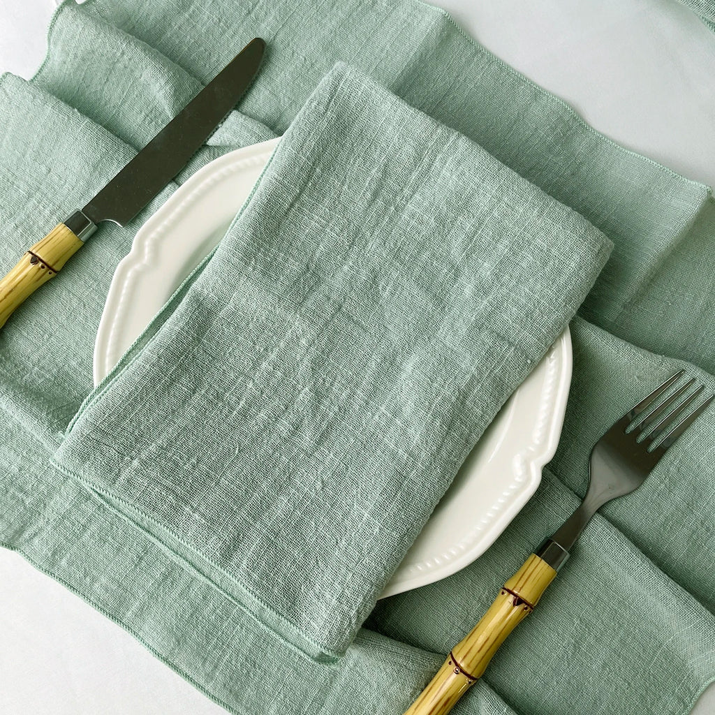 Cotton Gauze Napkins (Set of 6) – Christmas Table Linen