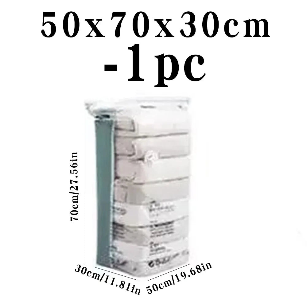 Vacuum Storage Bags – No Pump Needed for Clothes & Bedding