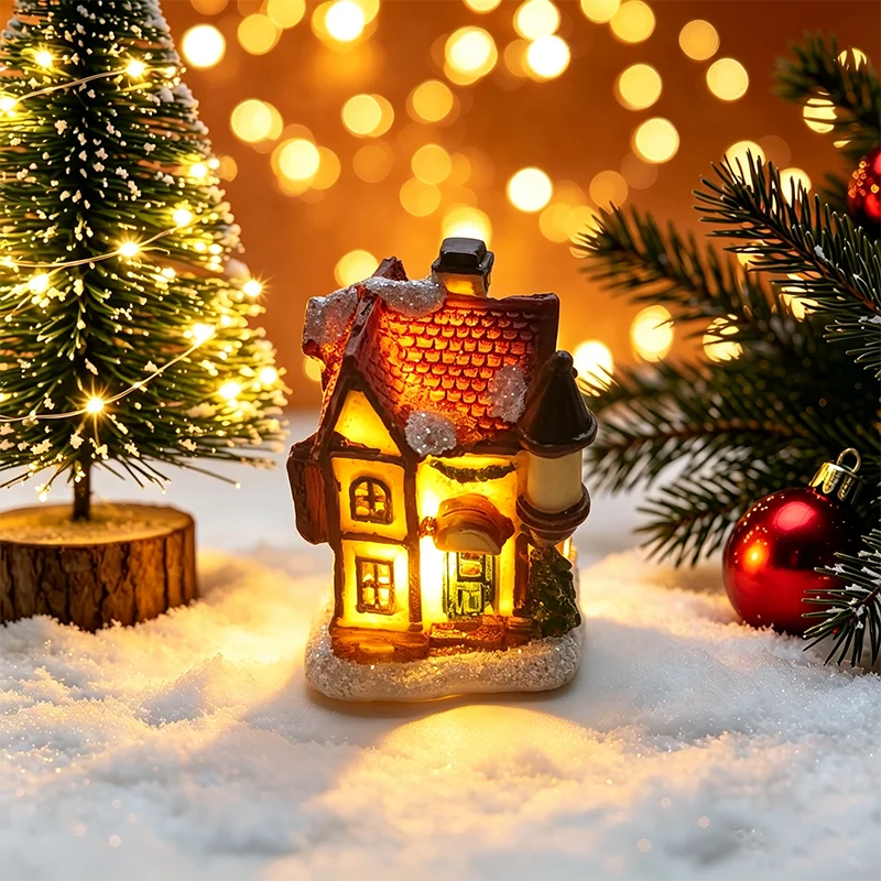 Christmas Village House Night Light – Battery Powered Decor