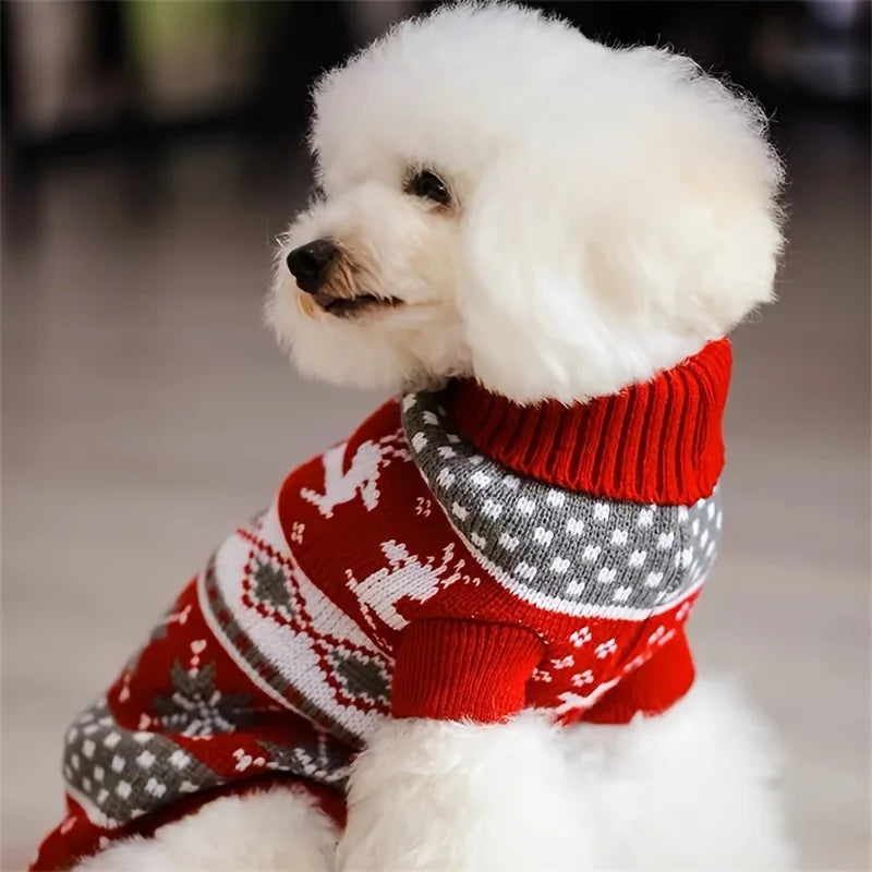 Christmas Knitted Pet Sweater for Dogs & Cats