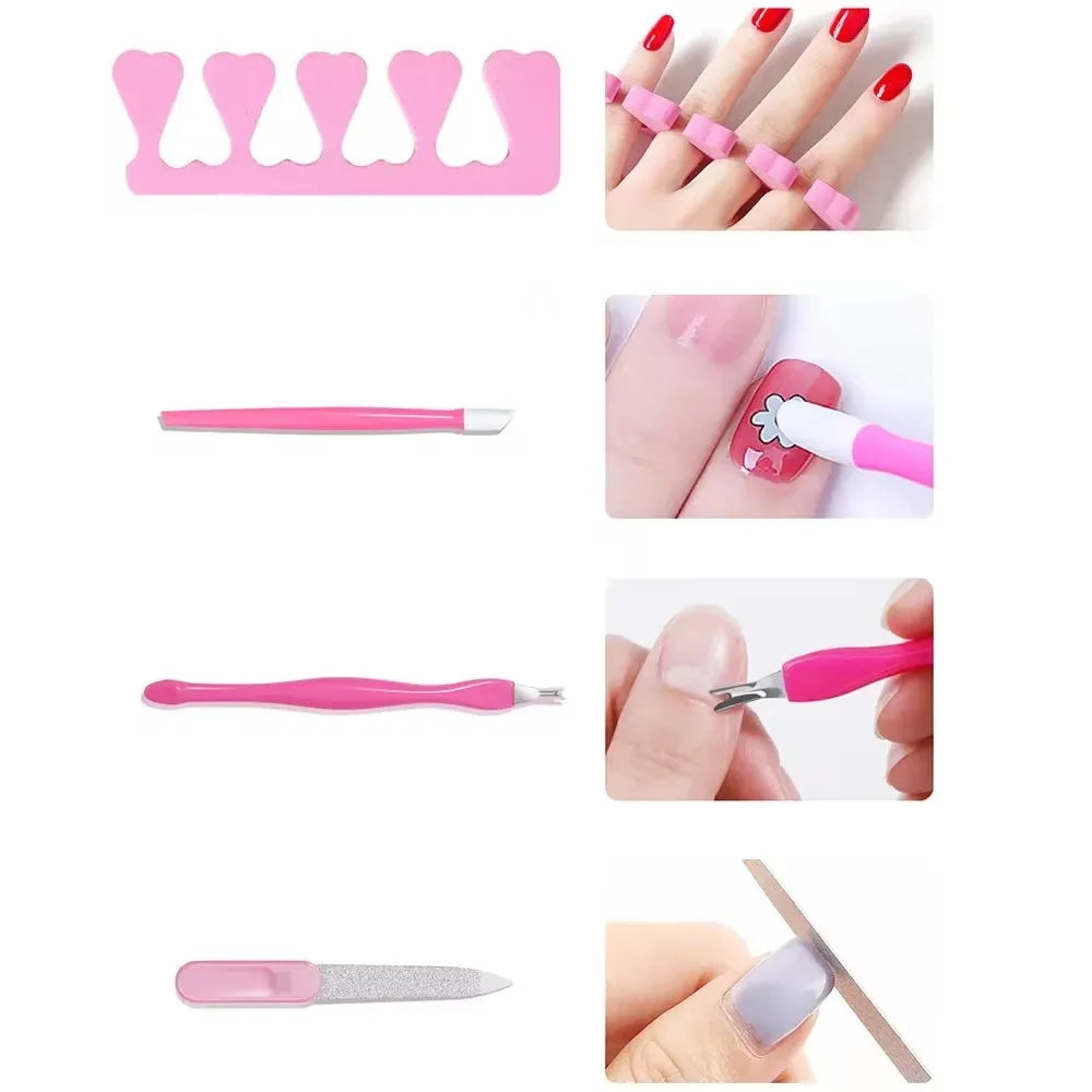 Electric Nail Drill & Manicure Kit with Nail Lamp