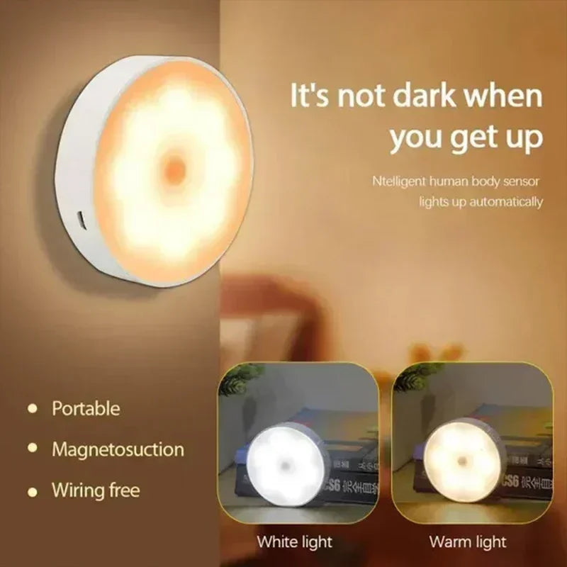 Rechargeable Motion Sensor Night Light – Cabinet & Hallway Lamp