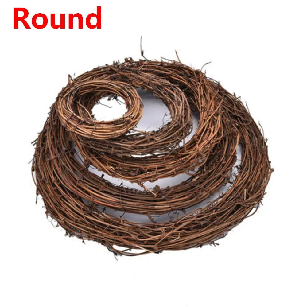 Natural Rattan Wreath Ring 8–30 cm – DIY Christmas Wreath Base