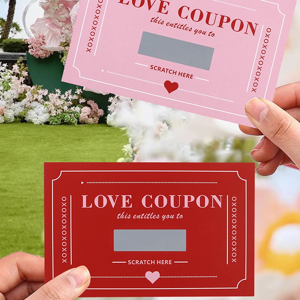 Scratch-Off Love Coupons for Couples – Valentine's & Anniversary Gift