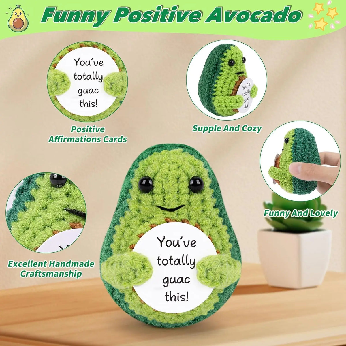 Crochet Positive Energy Dolls – Handmade Pocket Hug Gift