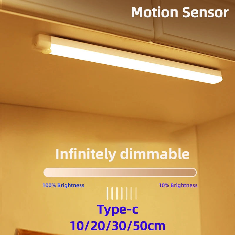 Wireless Motion Sensor LED Light – USB-C Rechargeable