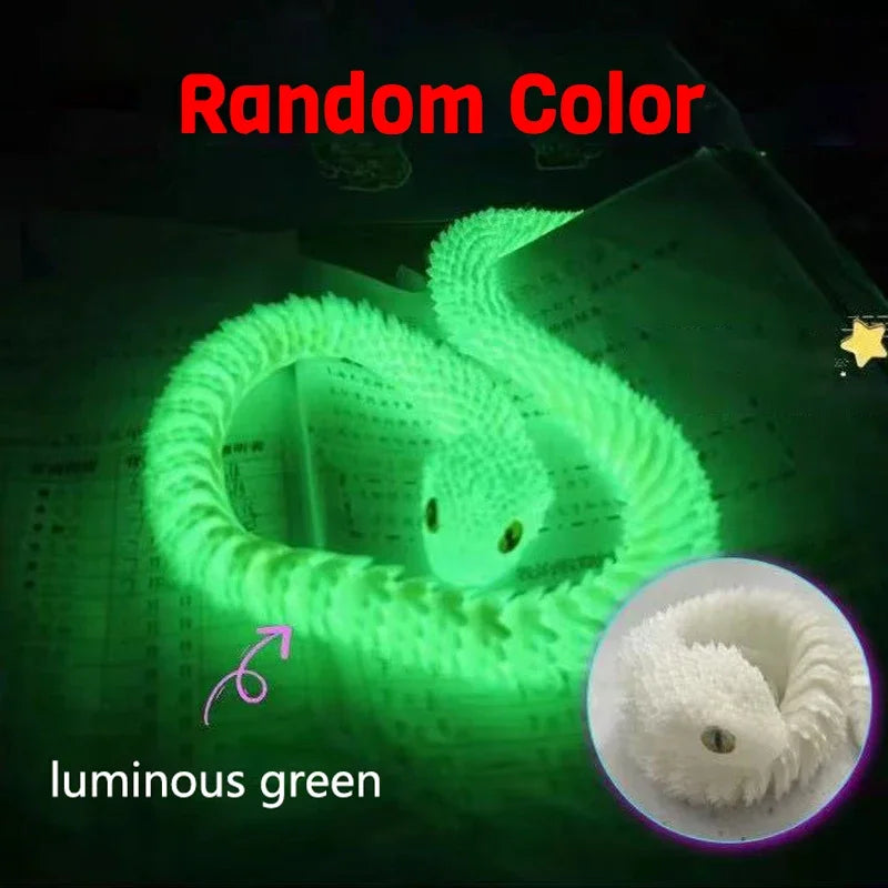 3D Printed Articulated Snake Fidget Toy – Desk Ornament