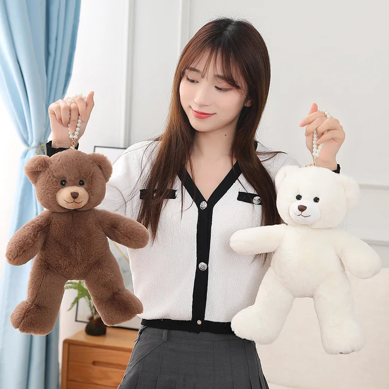 Kawaii Teddy Bear Plush Pillow – Soft Cuddly Gift