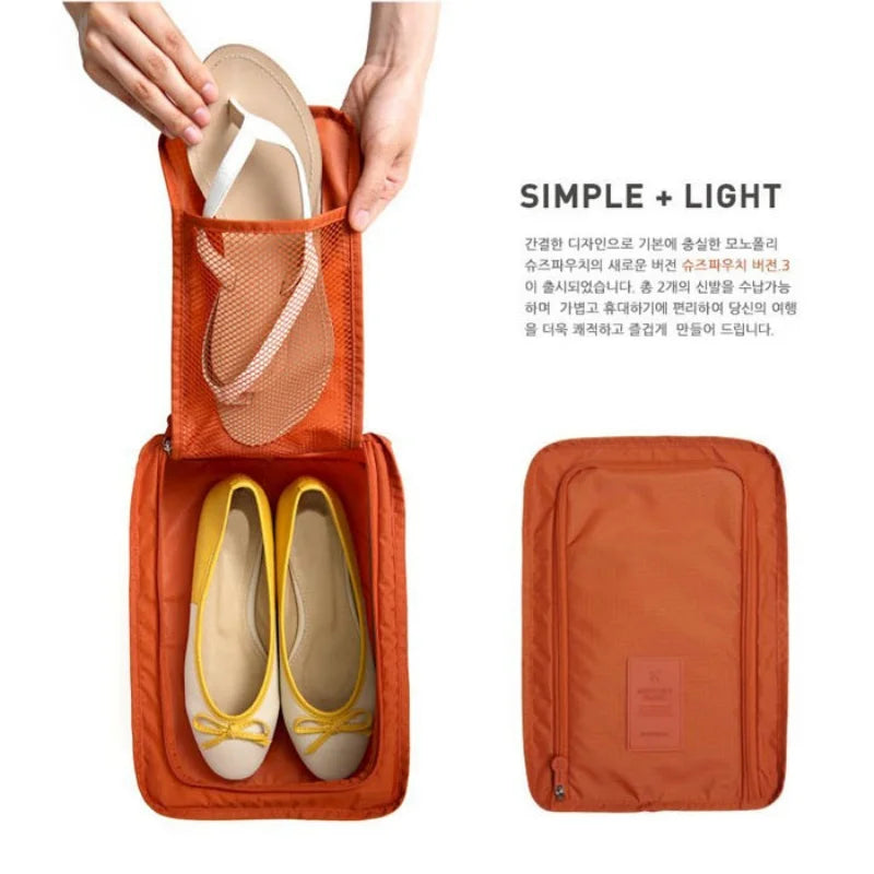 Foldable Waterproof Shoe Storage Bag – Travel Organizer