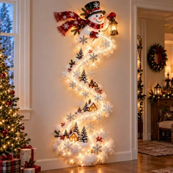 Christmas Magic Trail LED Wall Light – Santa Sleigh Scene