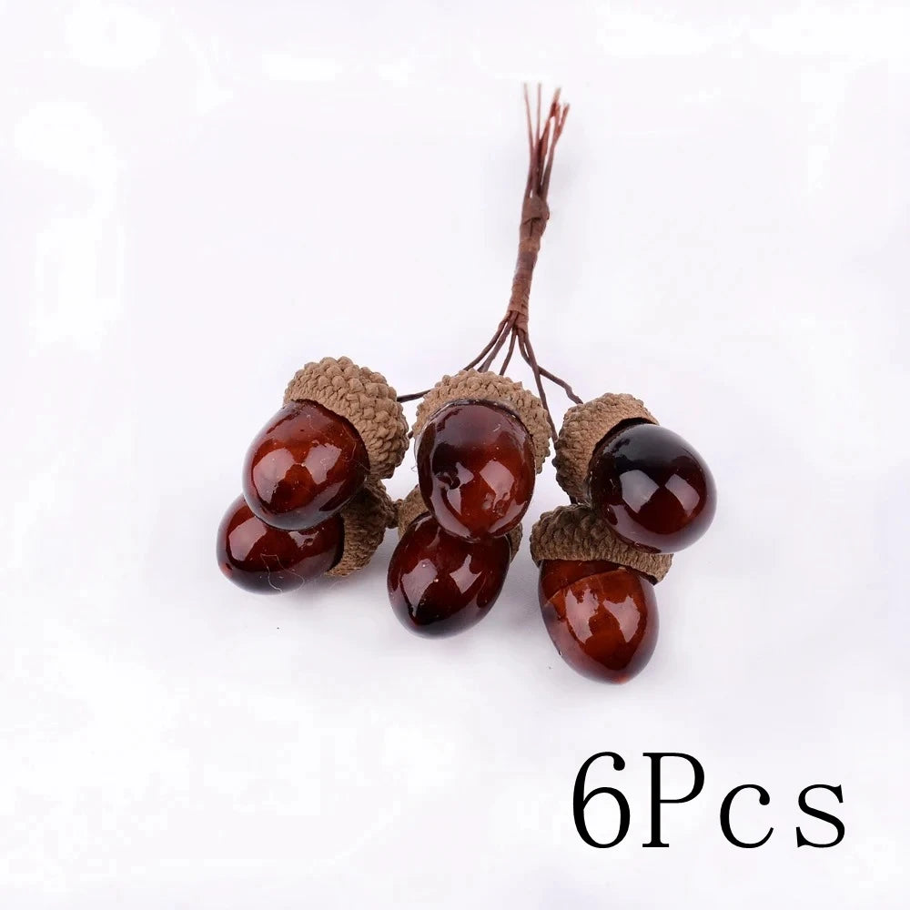 Artificial Pinecones (6/18 pcs) – Christmas Tree Ornaments