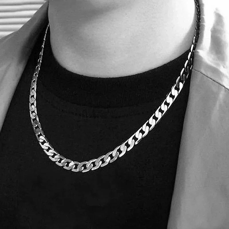 925 Sterling Silver 6mm Chain Necklace – Classic Unisex Chain