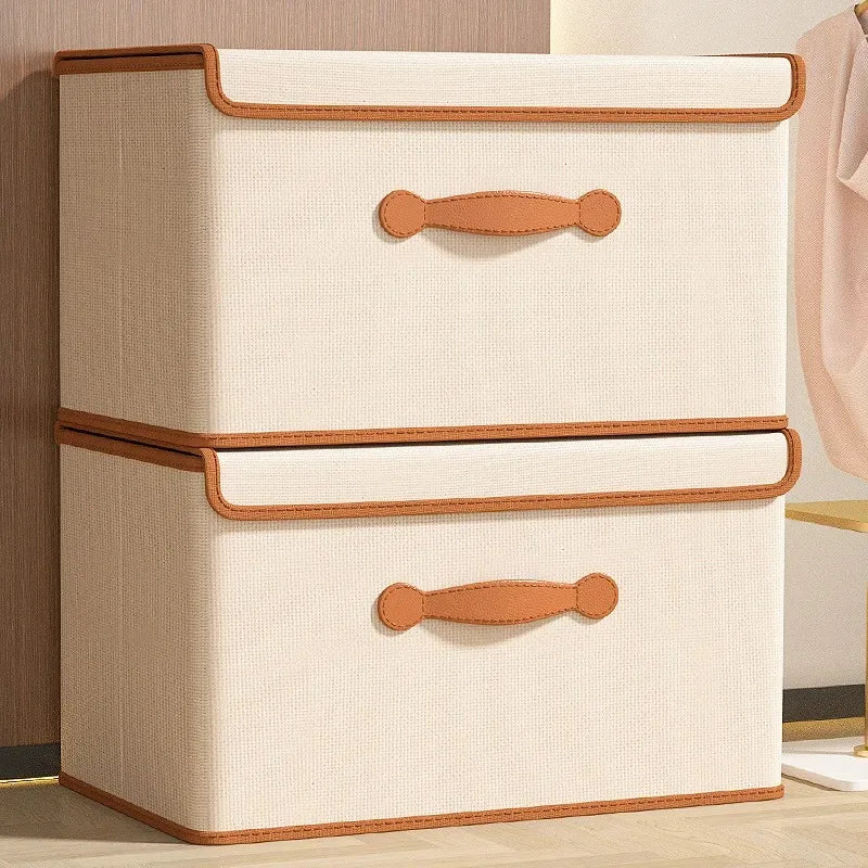 Clothes Storage Box with Lid – Foldable Wardrobe Organizer