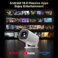 P30 Pro Smart Mini Projector – 4K Support, WiFi 6 & Bluetooth