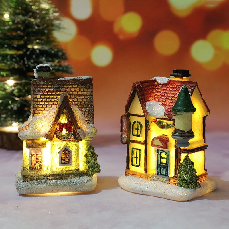 Christmas Village House Night Light – Battery Powered Decor