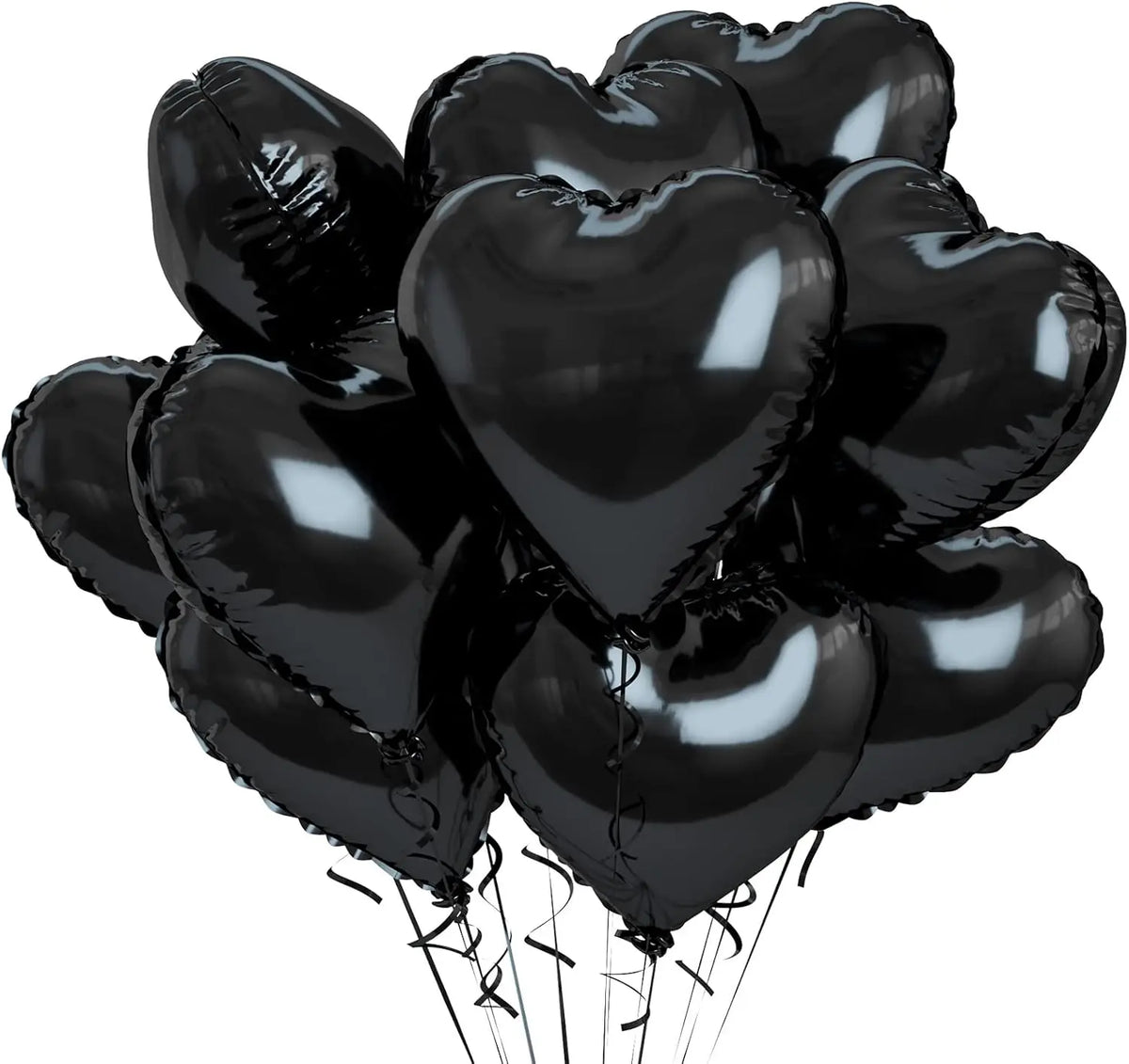 Heart Foil Balloons 18" (10 pcs) – Pink & Sage Green