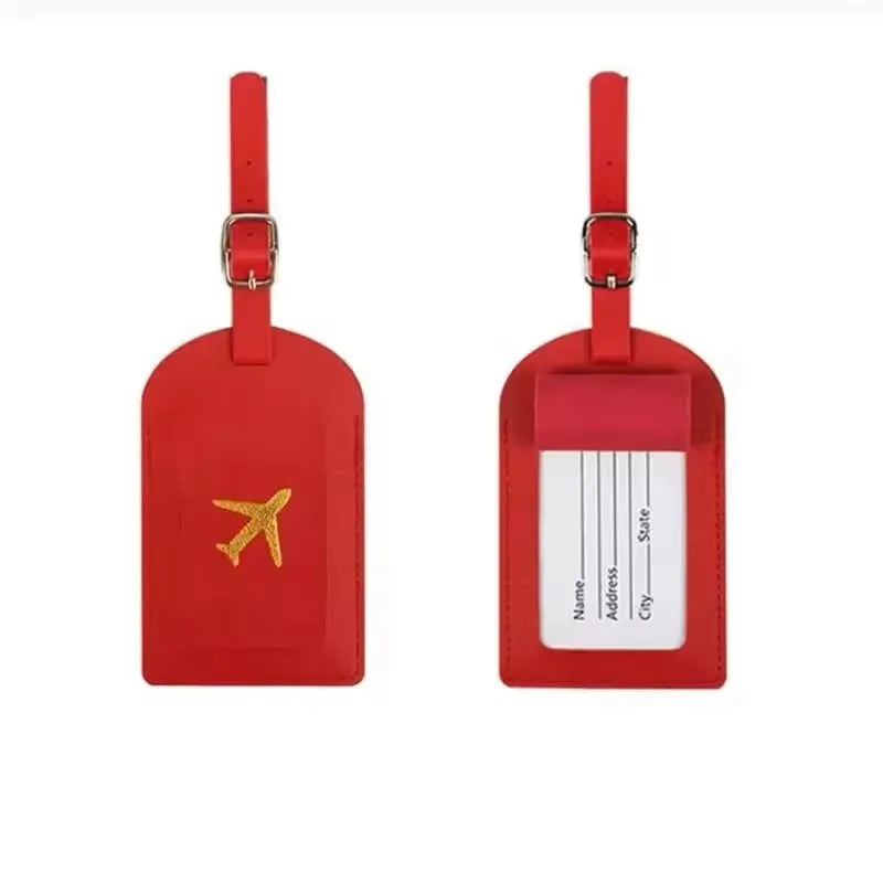 Leather Luggage Tag – Suitcase Name & Address Label