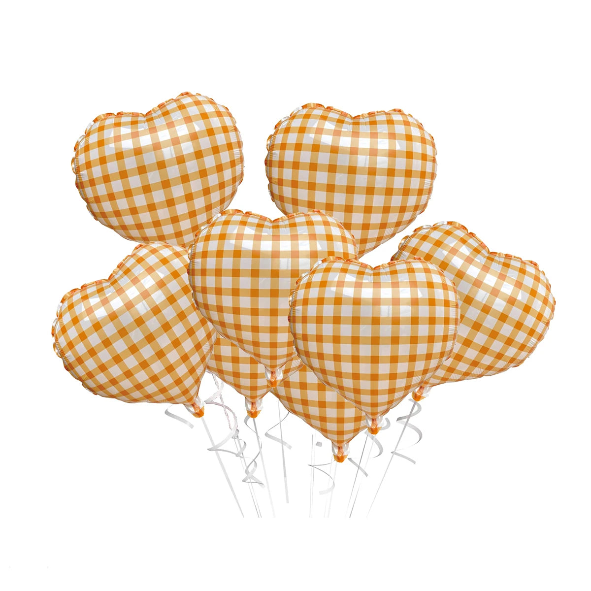 Heart Foil Balloons 18" (10 pcs) – Pink & Sage Green