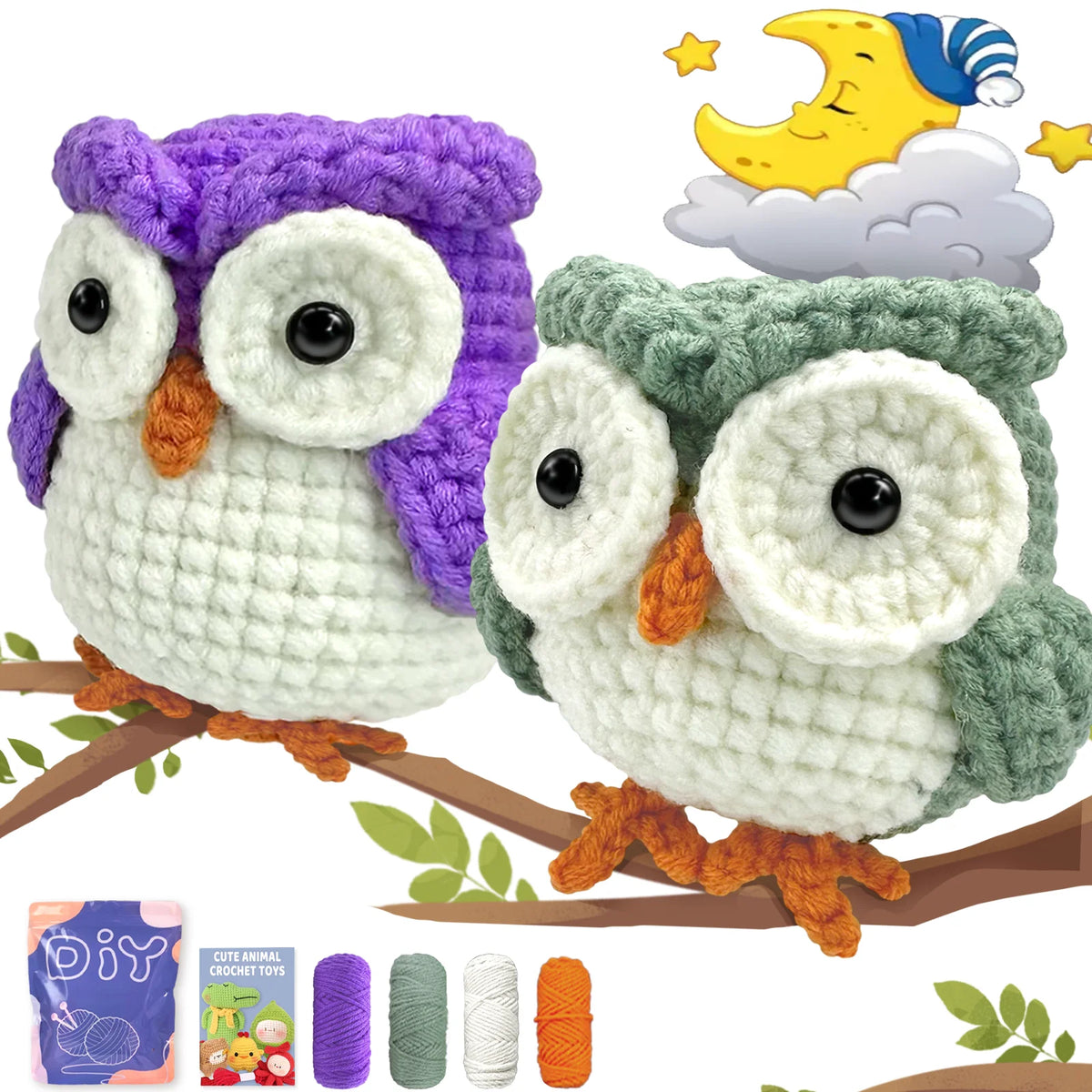 Crochet Kit for Beginners – Animal Amigurumi Starter Set
