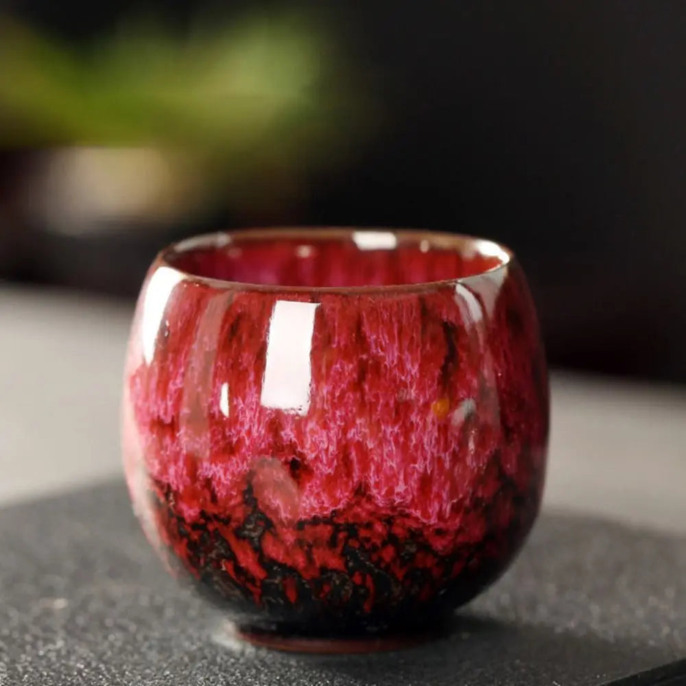Japanese Ceramic Tea Cup – Handcrafted Kiln-Glazed Mug