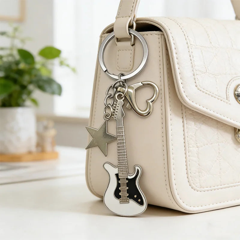Matching Guitar Keychain Set for Couples